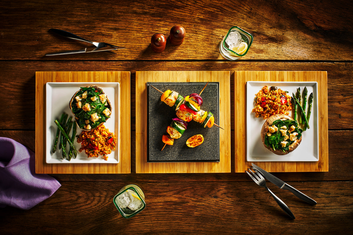 Platos y juegos de servicio para bistec