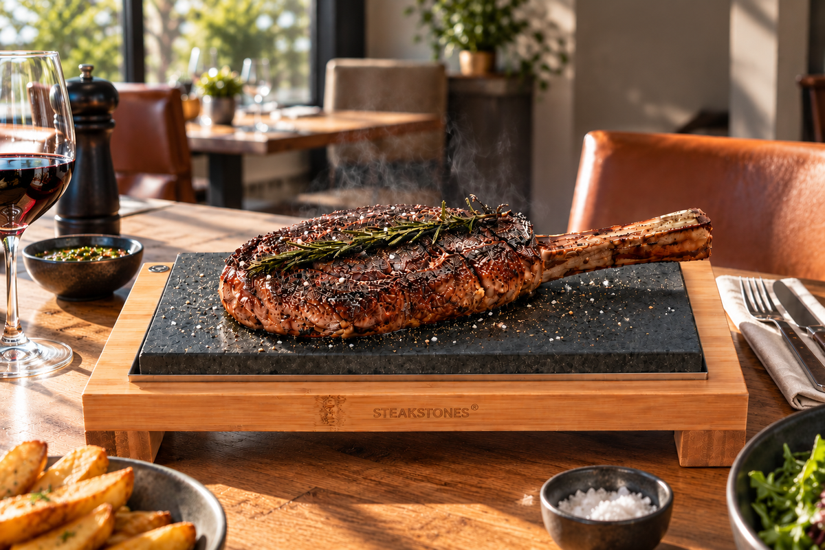 Piatto da portata rialzato per bistecche SteakStones