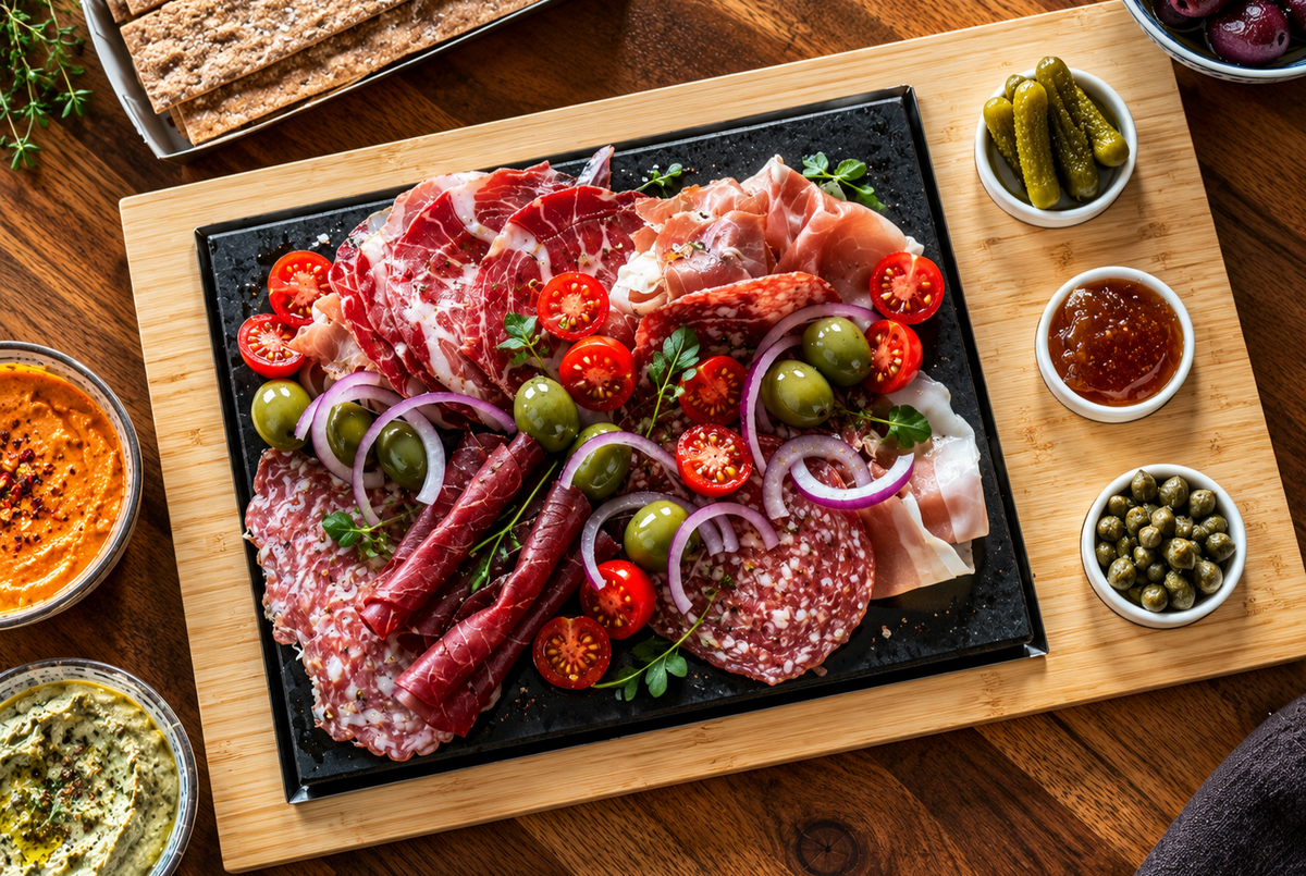 Set Tagliere di Carne e Salse