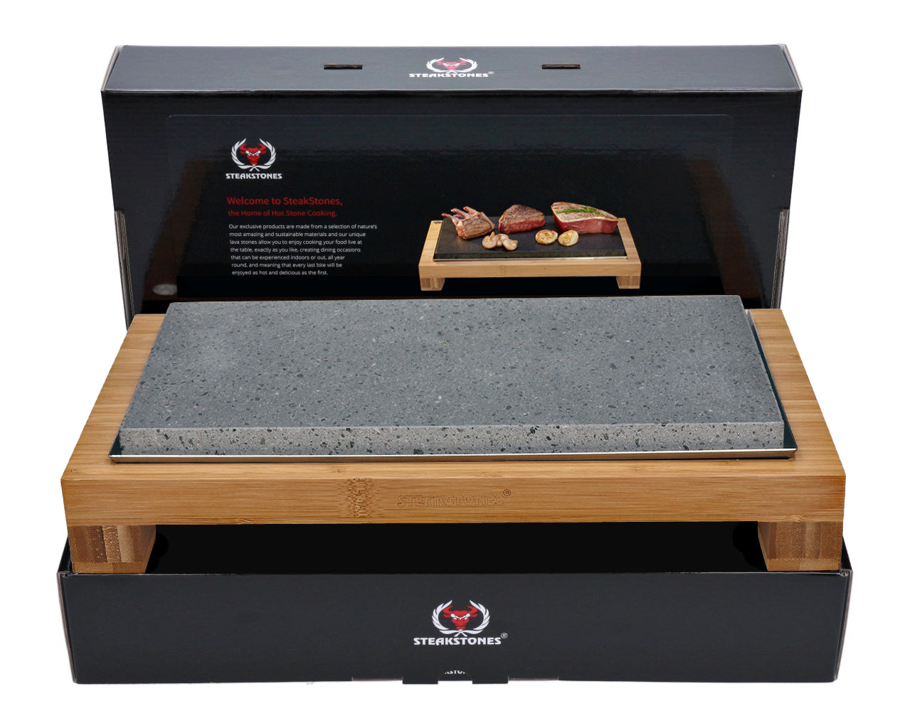The SteakStones Raised Sharing Steak Plate
