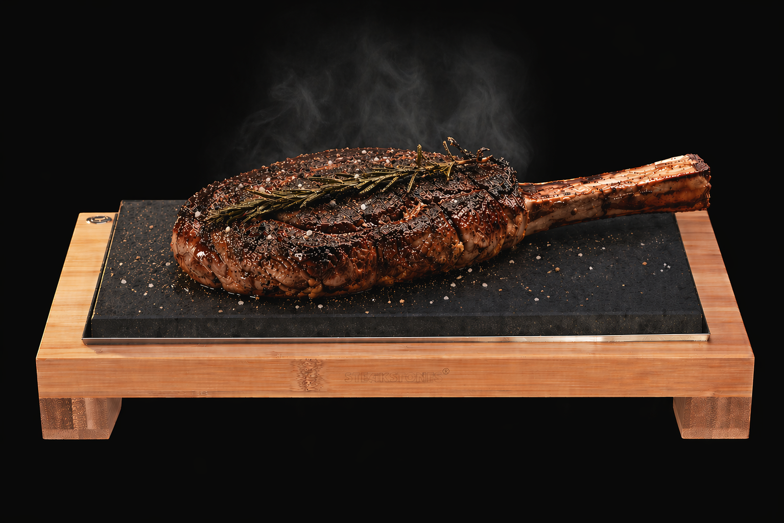 The SteakStones Raised Sharing Steak Plate