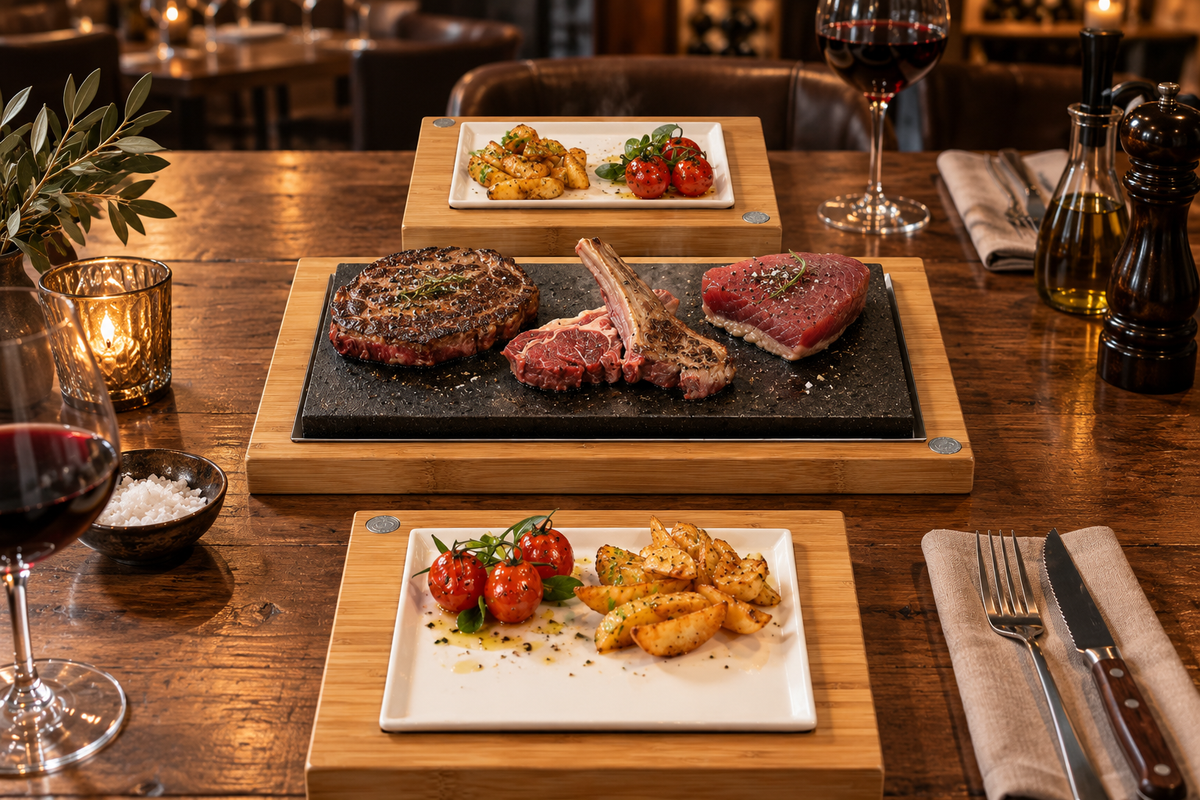 De Sharing Steakplaat & Serveersets